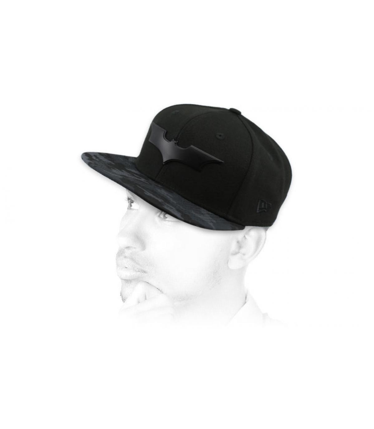 snapback Batman negro Camo Metal Batman black multi snapback Batman negro Camo Metal Batman black multi